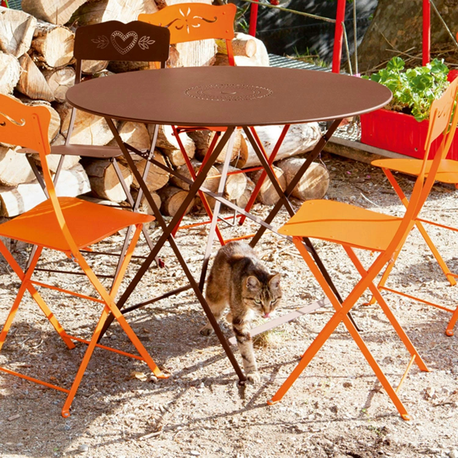 Floréal Table Ø96, Anthracite 2 Floréal Table Ø96, Anthracite – Bild 2