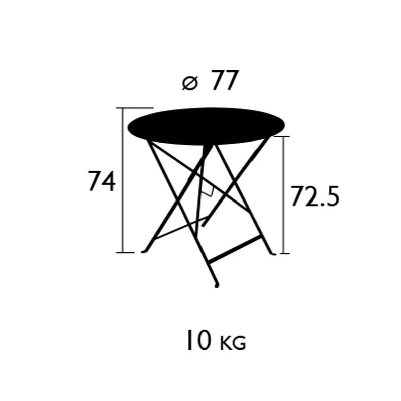 Floréal Table Ø77 Cm, Honey Matte 4 Floréal Table Ø77 Cm, Honey Matte – Bild 4