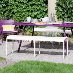 Luxembourg Bench 145, Liquorice -Brafab Verkaufs-Shop fermob luxembourg bench 145 anthracite 1 4