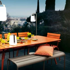 Luxembourg Bank 145, Cotton White -Brafab Verkaufs-Shop fermob luxembourg bench 145 anthracite 5