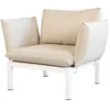 FIAM Domino Sessel, Beige/Weiß