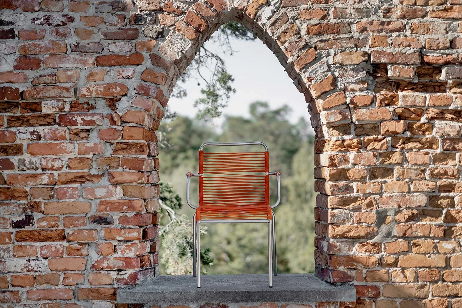 FIAM Mya Spaghetti Lehnstuhl, Orange 4 FIAM Mya Spaghetti Lehnstuhl, Orange – Bild 4