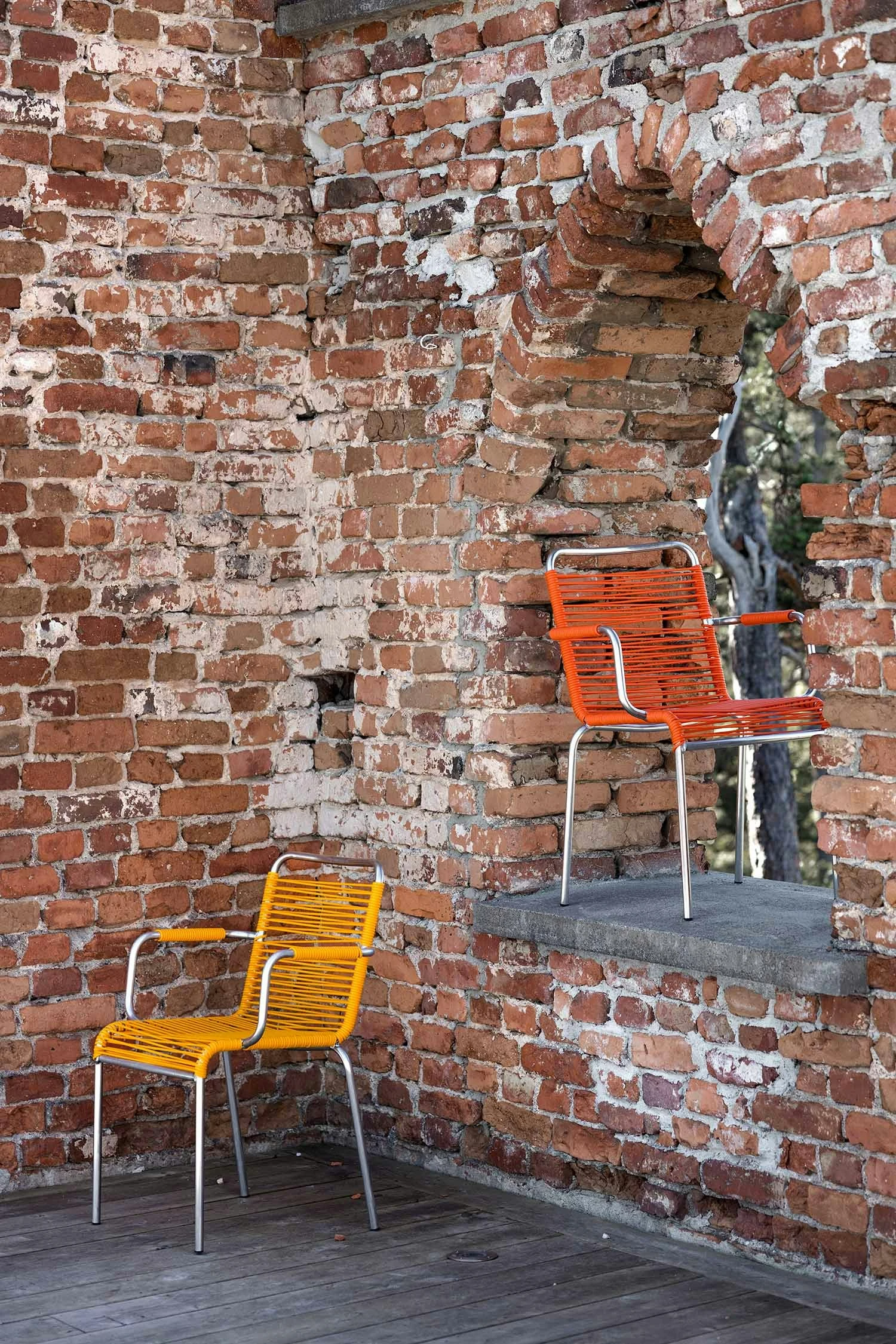 FIAM Mya Spaghetti Lehnstuhl, Orange 6 FIAM Mya Spaghetti Lehnstuhl, Orange – Bild 6