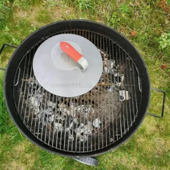 Grillpresse Rund, Edelstahl -Brafab Verkaufs-Shop gourmetstal grillpresse rund edelstahl 2