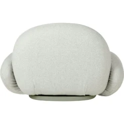 Gubi Pacha Outdoor Loungesessel Mit Armlehne, Dedar Libera 003, Moosgrüner Fuß -Brafab Verkaufs-Shop gubi pacha outdoor lounge chair w arm swivel libera003 2