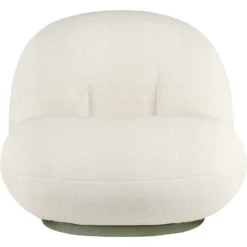 Gubi Pacha Outdoor Loungesessel, Limonta Lorkey 40, Moosgrüner Fuß