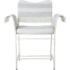 Gubi Tropique Esszimmerstuhl Mit Fransen, Classic White Semi Matt / Leslie Stripe 20
