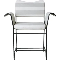 Gubi Tropique Esszimmerstuhl, Classic Black / Leslie Stripe 20