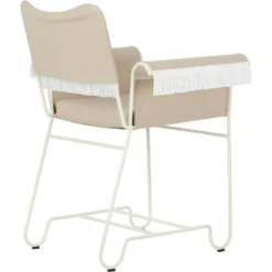 Gubi Tropique Esszimmerstuhl Mit Fransen, Classic White Semi Matt / Udine 12 -Brafab Verkaufs-Shop gubi tropique dining chair fringe black limonta udine06 6