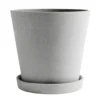 Hay Flowerpot Topf Mit Unterteller Grau, Ø26 Cm XXL