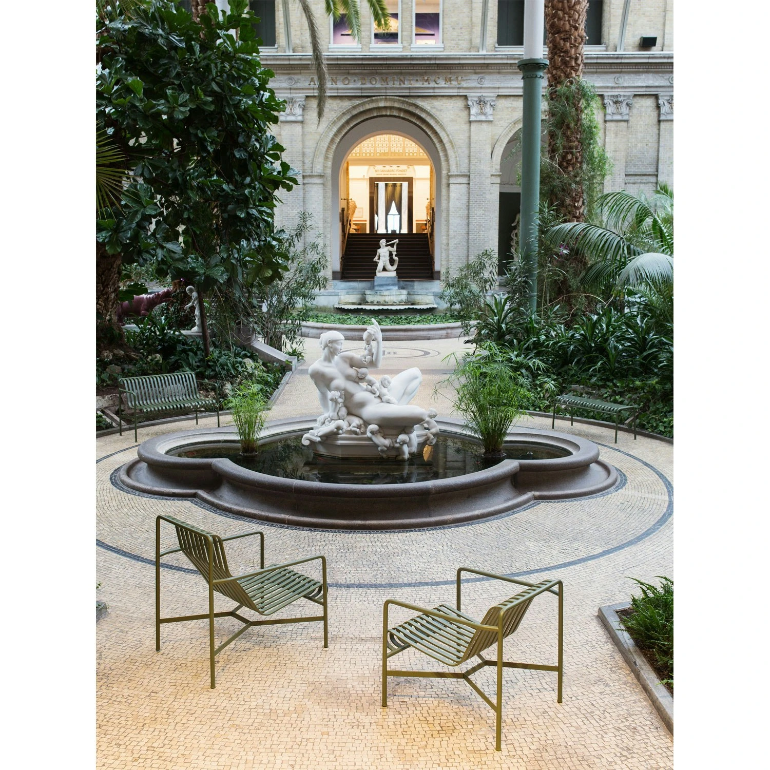 Hay Palissade Loungesessel Hoch, Olive 2 Hay Palissade Loungesessel Hoch, Olive – Bild 2