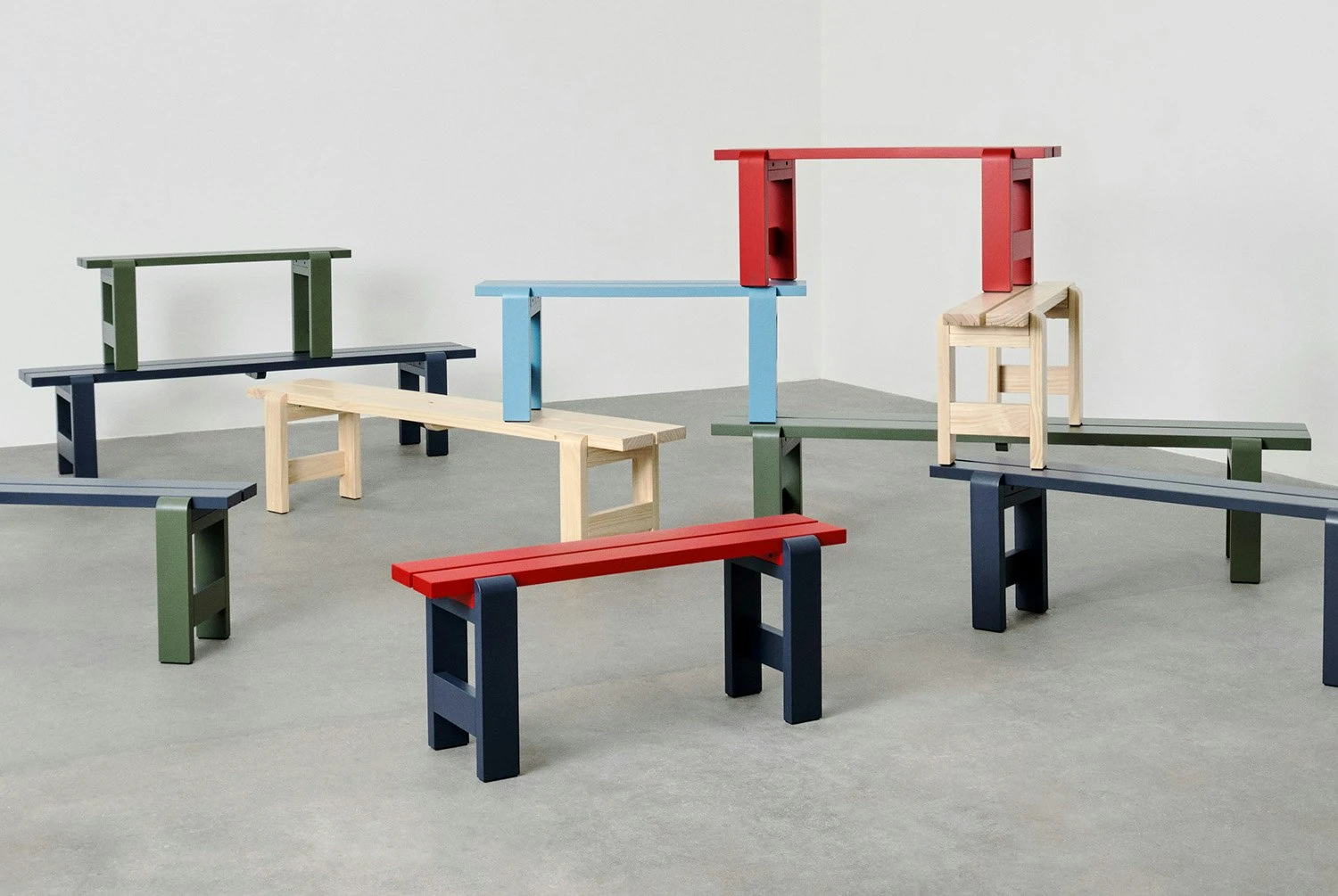 Hay Weekday Bank 23x111 Cm, Olive 5 Hay Weekday Bank 23x111 Cm, Olive – Bild 5