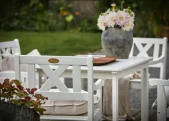 Läckö Tischgarnitur 5 Sitzplätze, Weiß -Brafab Verkaufs-Shop hillerstorp lacko tischgarnitur 4 sitzplatze wei 2