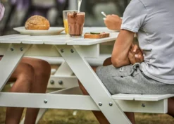 Picnic Mini Picknicktisch 48x90 Cm, Weiß 5 Picnic Mini Picknicktisch 48x90 Cm, Weiß -Brafab Verkaufs-Shop hillerstorp picnic mini svart 4