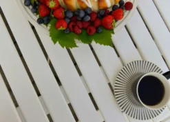 Sandhamn Tisch Ø100 Cm, Weiß -Brafab Verkaufs-Shop hillerstorp sandhamn bord 100 cm fallbart stal vit 5