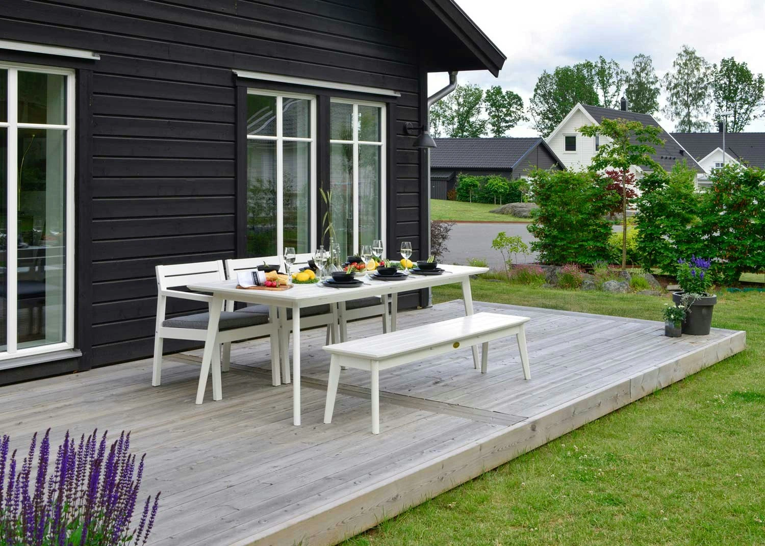 Stoltö Bank 185 Cm, Weiß 2 Stoltö Bank 185 Cm, Weiß – Bild 2