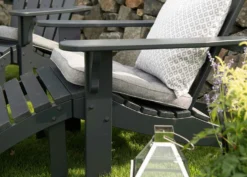 Tennessee Liegestuhl Mit Fußhocker, Orkangrau -Brafab Verkaufs-Shop hillerstorp tennessee deckchair with footstool 1