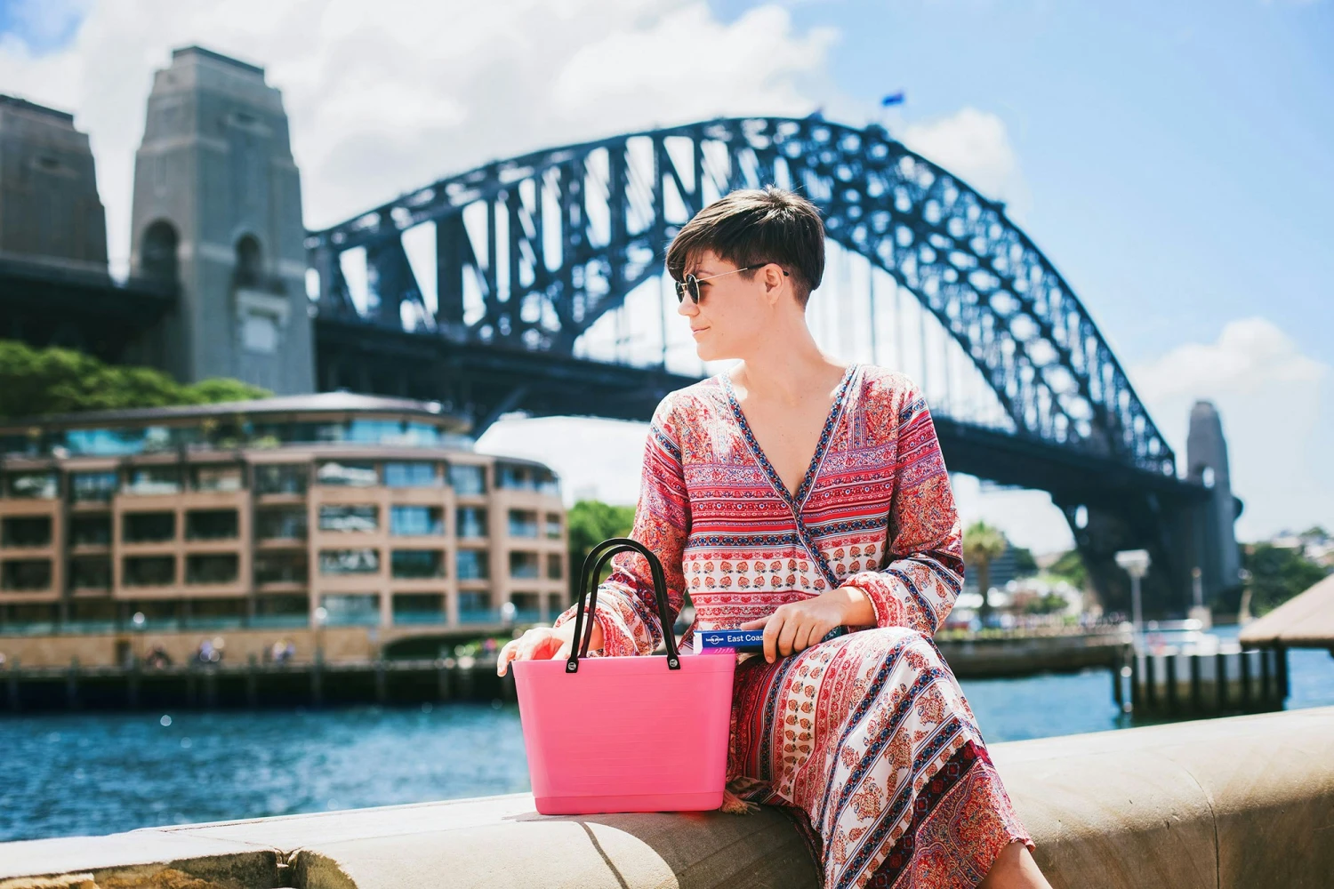 Hinza Bag Green Plastic, Tropical Pink 2 Hinza Bag Green Plastic, Tropical Pink – Bild 2