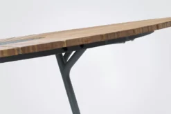 Circle Table 150 Cm, Bamboo / Black -Brafab Verkaufs-Shop houe circle dining table 110 cm bamboo black 2 1