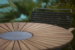 Circle Dining Table 110 Cm, Bamboo/Black -Brafab Verkaufs-Shop houe circle dining table 110 cm bamboo black 3