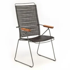 Click Position Dining Chair, Black/Grey