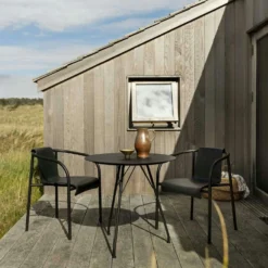 NAMI Stuhl Mit Armlehne, Schwarz 8 NAMI Stuhl Mit Armlehne, Schwarz -Brafab Verkaufs-Shop houe nami dining chair with armrest monoolive green 5