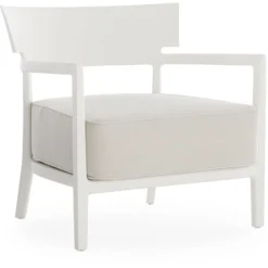 Kartell Cara Mat Sessel Im Freien Nutzbar, Weiß