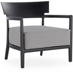 Kartell Cara Mat Sessel Im Freien Nutzbar, Schwarz / Grau