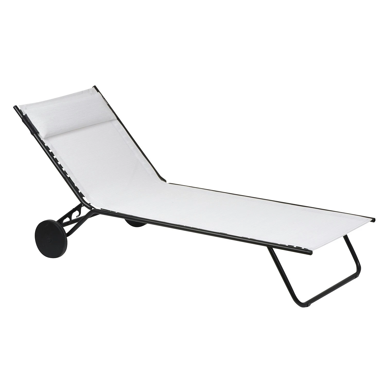 Lafuma Miami Sun Bed, Ecume/Black 1 Lafuma Miami Sun Bed, Ecume/Black