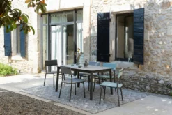 Lafuma Oron Tisch Aluminium, M 100x170-205 Cm, Titan / Ciment -Brafab Verkaufs-Shop lafuma oron 150x100 cm table ciment sable 16