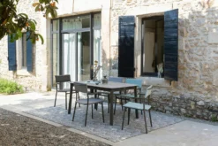 Lafuma Oron Tisch Laminat, L 100x190-250 Cm, Ciment / Titan -Brafab Verkaufs-Shop lafuma oron 150x100 cm table ciment sable 25