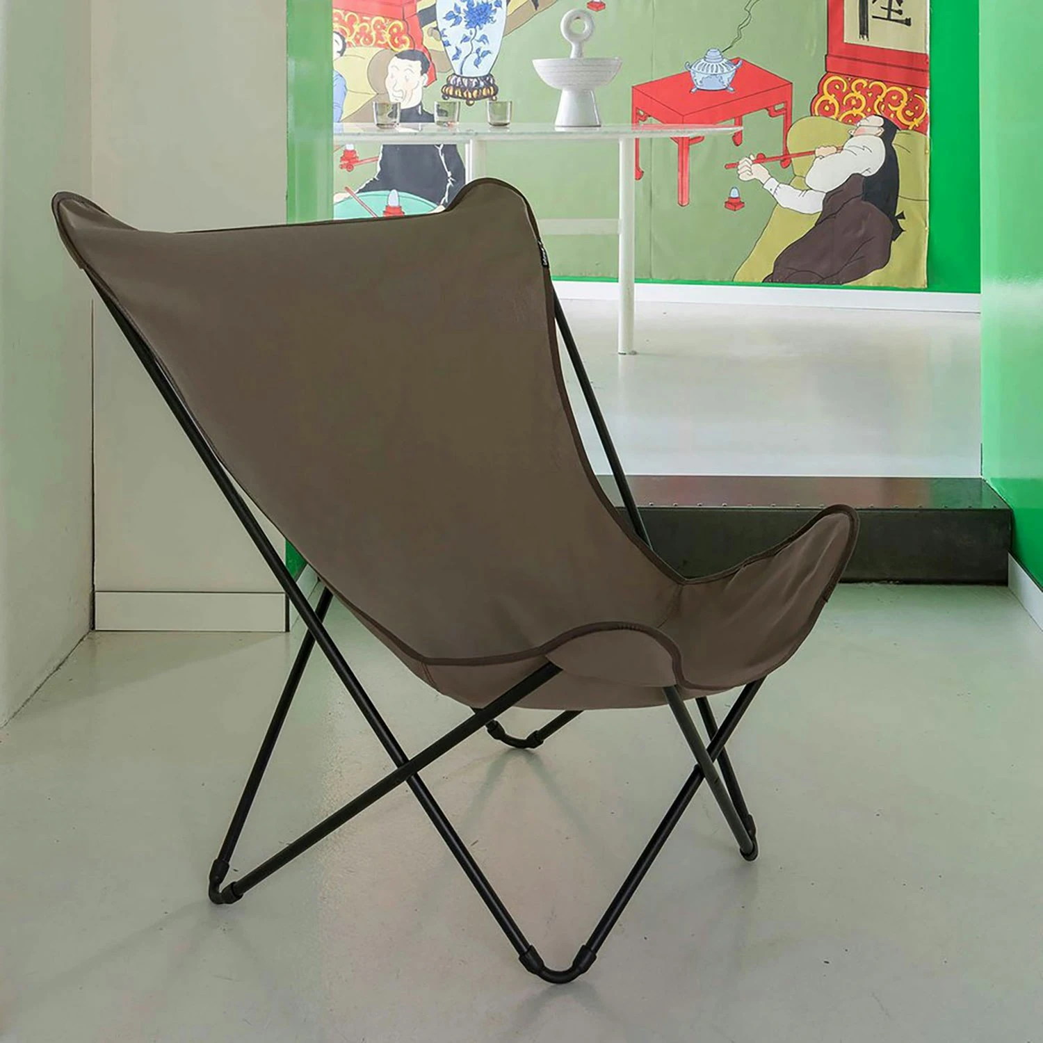 Lafuma POP UP XL Liegestuhl, Grau/Schwarz 4 Lafuma POP UP XL Liegestuhl, Grau/Schwarz – Bild 4