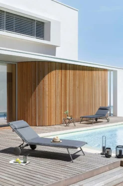 Lafuma Miami II BeComfort® Sonnenliege, Dunkelgrau -Brafab Verkaufs-Shop lafuma sunbed miami bec 2023 silver titane 11