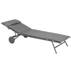 Lafuma Miami II BeComfort® Sonnenliege, Silber -Brafab Verkaufs-Shop lafuma sunbed miami bec 2023 silver titane 3