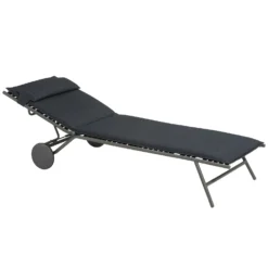 Lafuma Miami II BeComfort® Sonnenliege, Dunkelgrau -Brafab Verkaufs-Shop lafuma sunbed miami bec 2023 silver titane 7