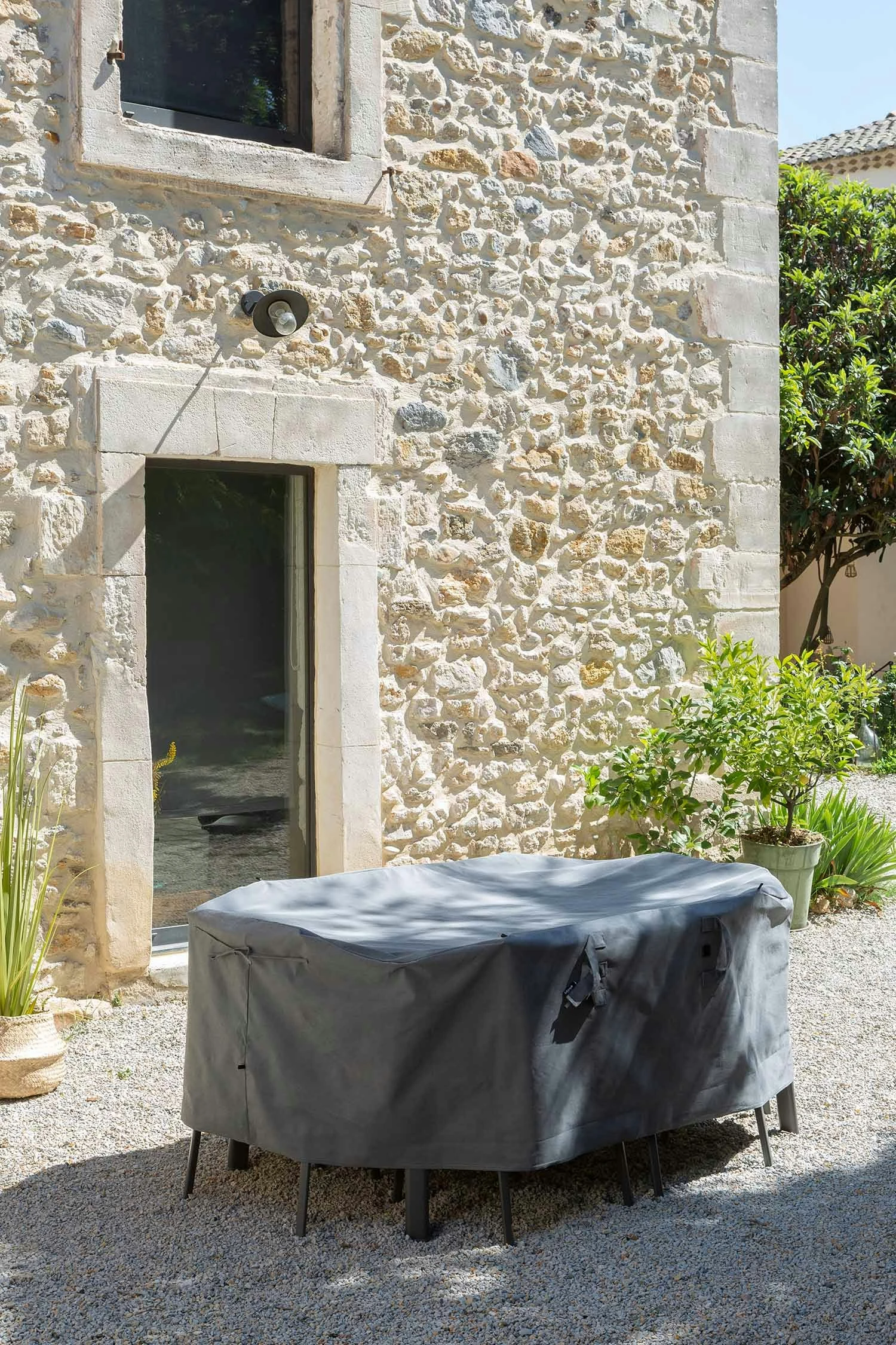 Lafuma Oron Möbelabdeckung Anthrazit, S/M 2 Lafuma Oron Möbelabdeckung Anthrazit, S/M – Bild 2