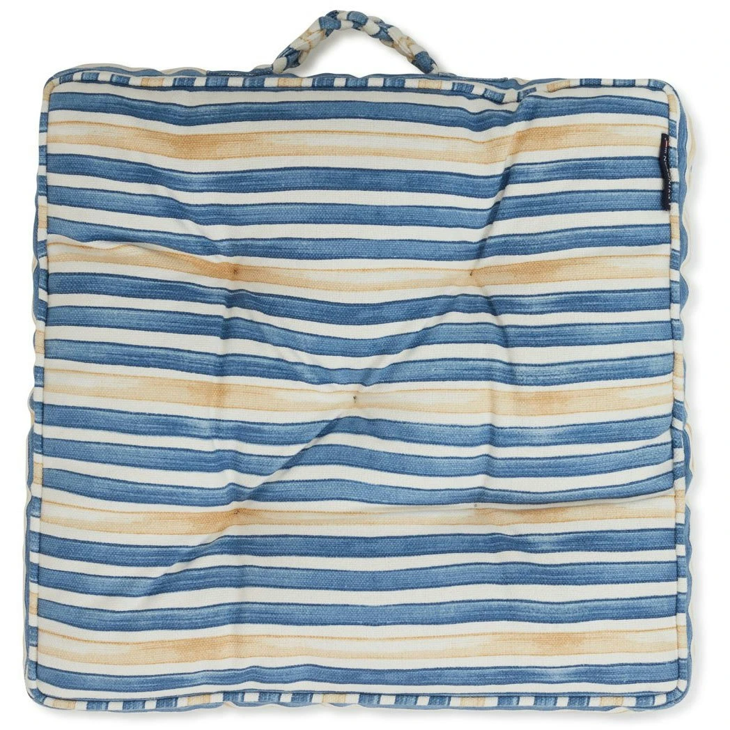 Lexington Striped Cotton Kissen 45x45 Cm, Blau / Oat 1 Lexington Striped Cotton Kissen 45x45 Cm, Blau / Oat