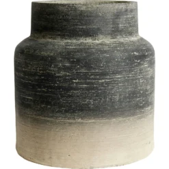 Muubs Kanji Topf Zement Schwarzgrau, Ø47 Cm