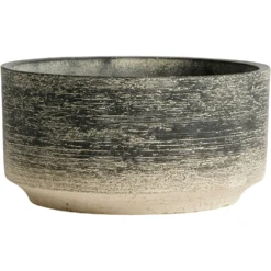 Muubs Kanji Topf Zement Schwarzgrau, Ø23 Cm