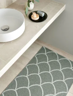 Kotte Teppich Army/ Sage, 70x 225 Cm -Brafab Verkaufs-Shop pappelina kotte teppich army sage 1 2