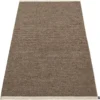 Mono Teppich Dark Brown/ Dark Linen, 85x160 Cm
