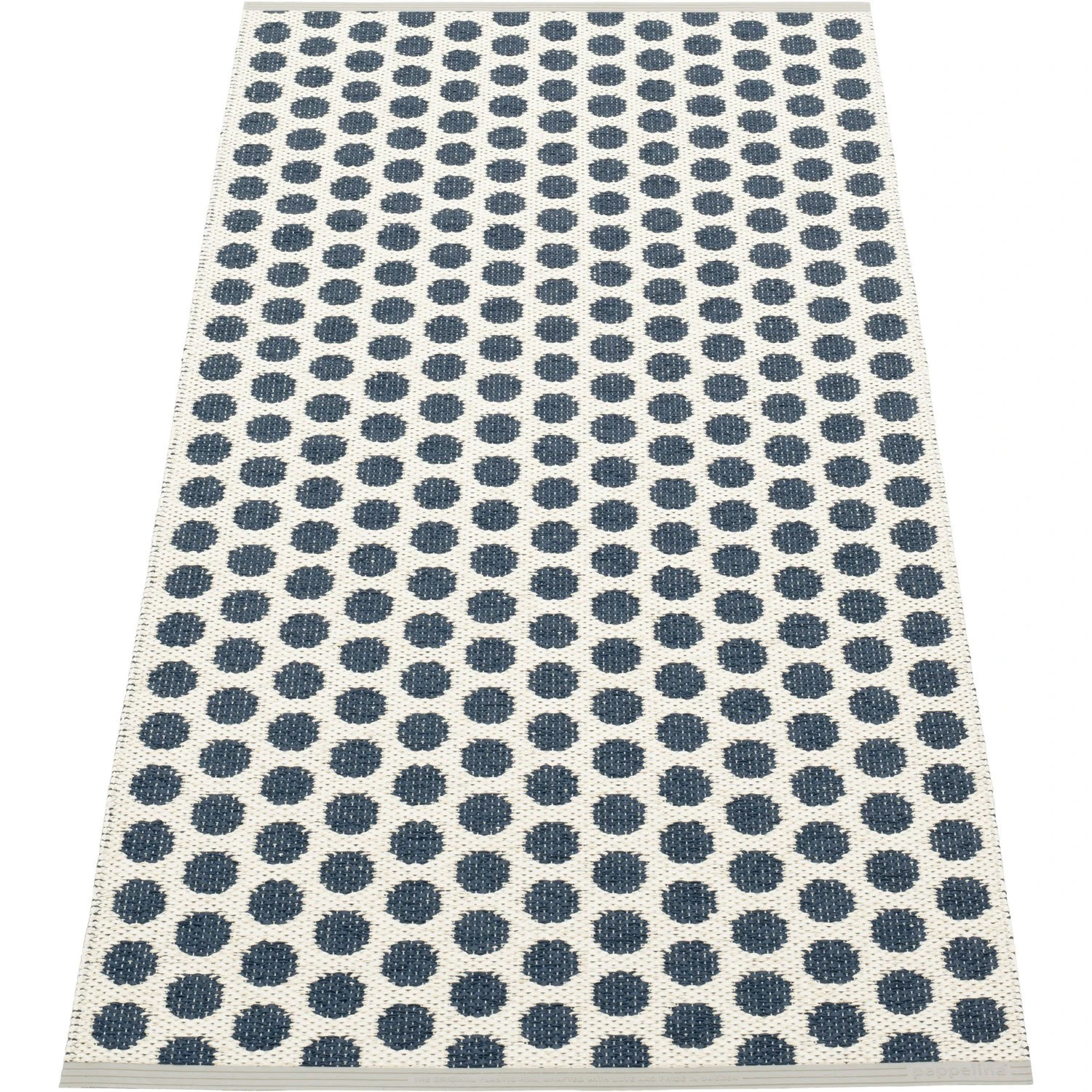 Noa Teppich Dunkelblau / Vanilla / Warmes Grau, 70x150 Cm 2 Noa Teppich Dunkelblau / Vanilla / Warmes Grau, 70x150 Cm – Bild 2