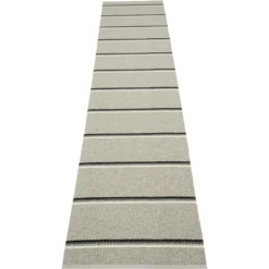 Olle Teppich Grau / Hintergrund Leinen, 70x360 Cm