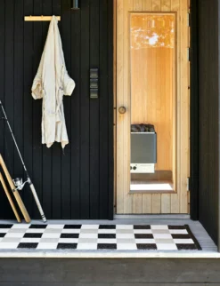 Pix Teppich Schwarz / Vanilla / Beige, 70x240 Cm -Brafab Verkaufs-Shop pappelina pix rug black vanilla beige 2