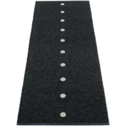 Peg Rug 70x200 Cm, Black/Lin