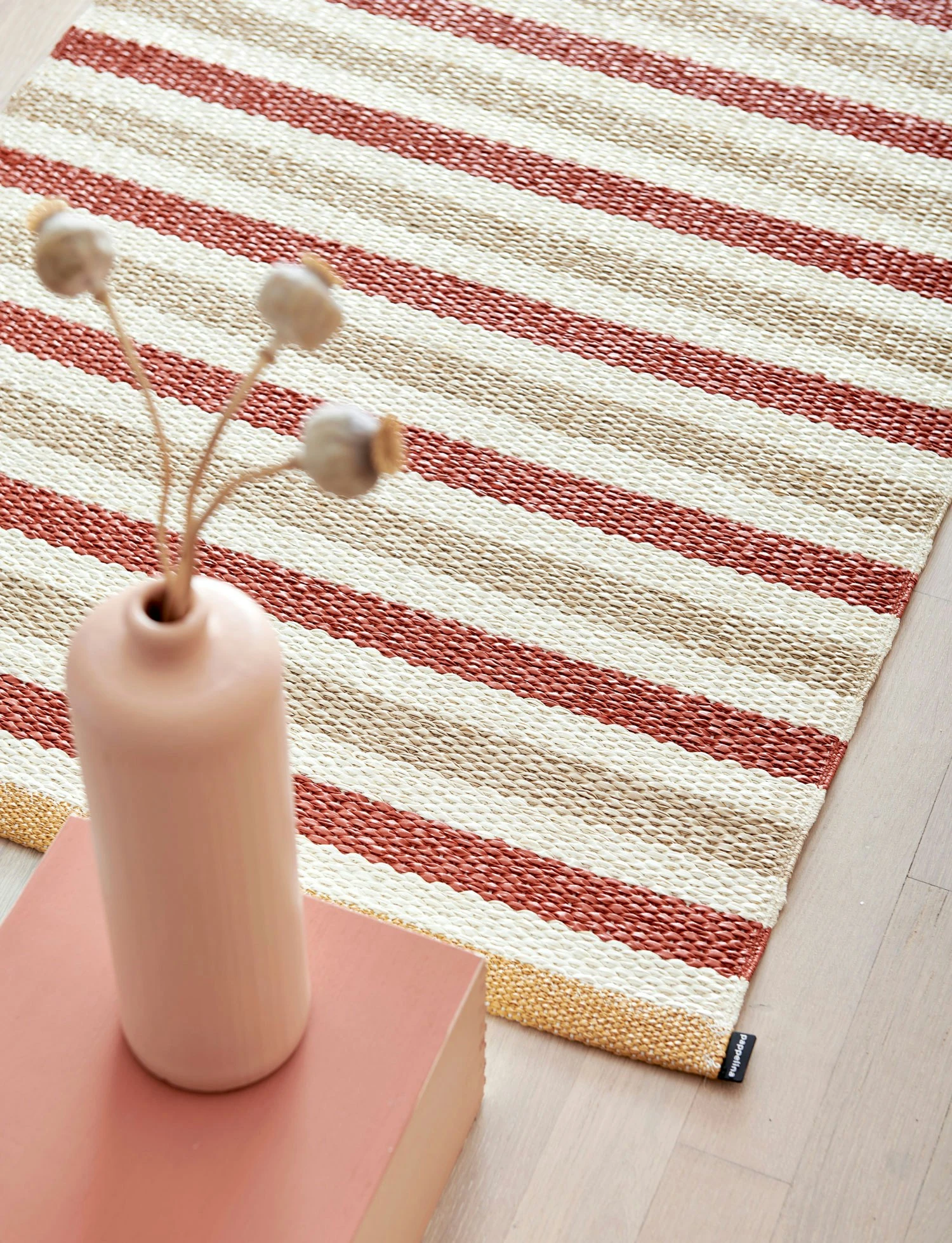 Teo Teppich Ziegelrot / Beige / Vanilla, 180x260 Cm 2 Teo Teppich Ziegelrot / Beige / Vanilla, 180x260 Cm – Bild 2