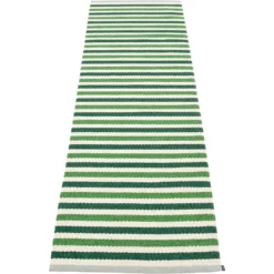 Teo Teppich Dunkelgrün / Grass Green / Vanilla, 70x240 Cm