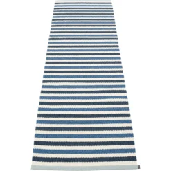 Teo Teppich Denim / Dunkelblau / Vanilla, 70x240 Cm