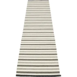 Teo Teppich Warmes Grau / Charcoal / Vanilla, 70x300 Cm