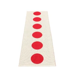 Vera Matte 70x150 Cm, Red/Vanilla -Brafab Verkaufs-Shop pappelina vera matte 70x150 cm red vanilla 4 1